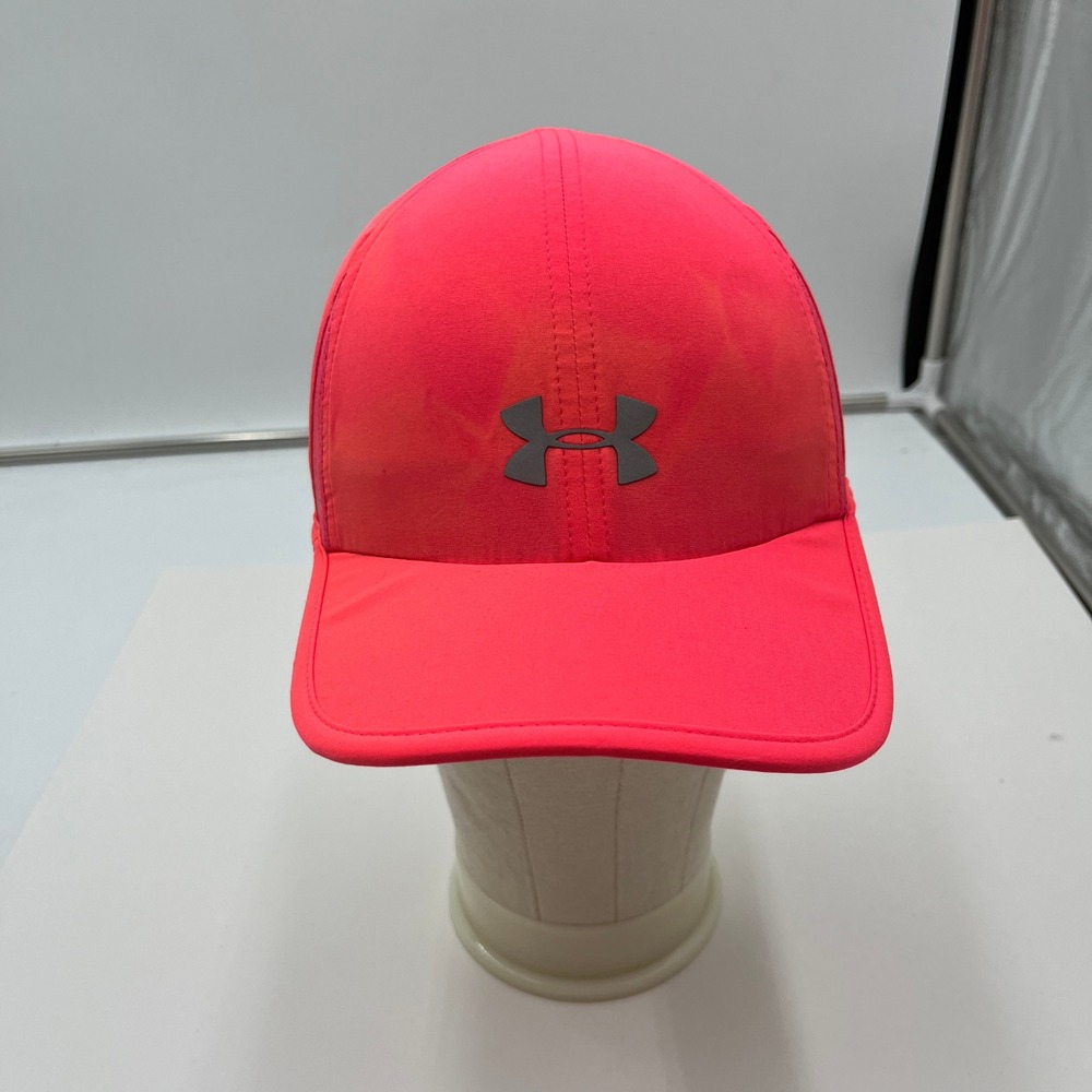 Under‎ Armour Running Hat Mesh Panels Adjustable Neon Pink Womens OSFA